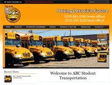 Tablet Screenshot of abcstudenttransportation.com
